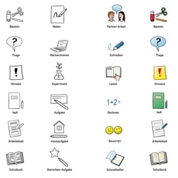 Schulbuch Icons