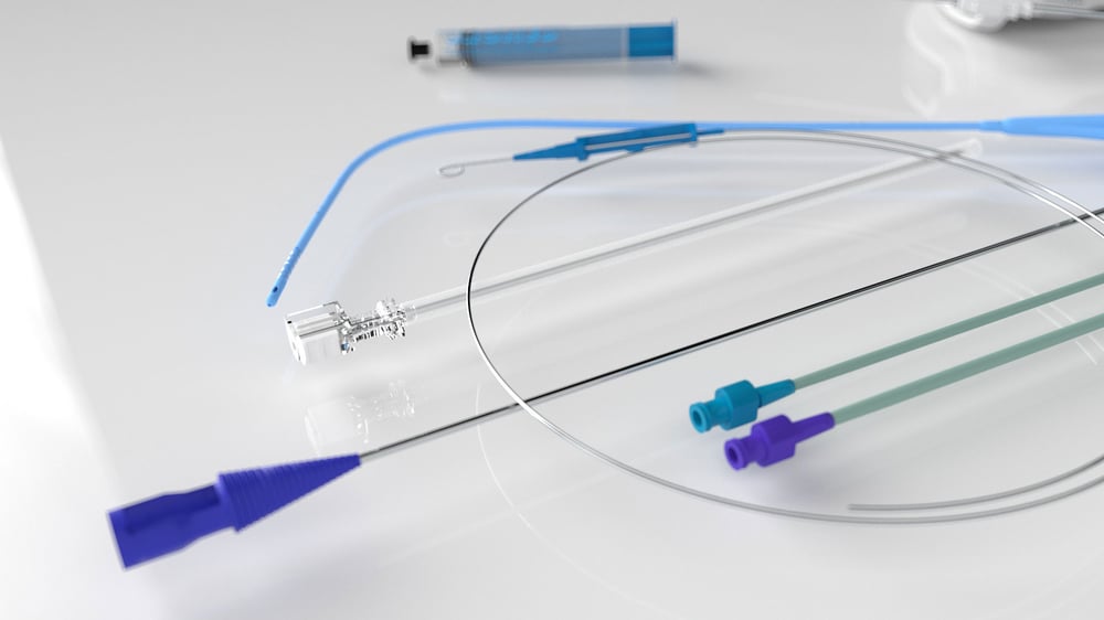 3D-Animation UROMED NEPHROquick Ballon-Katheter-Set