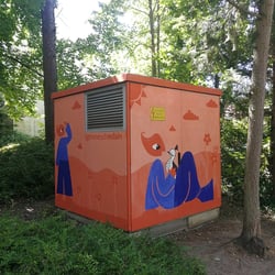 Stromhaus – Wandmalerei