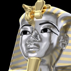 Slotmaschine in der Szene mit dem Pharao
