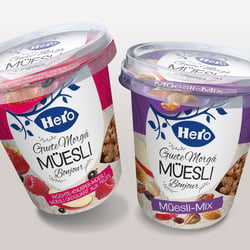 HERO AG: Gestaltung des Müsli To Go-Bechers KONZEPT | DESIGN | ILLUSTRATION | FOTOGRAFIE