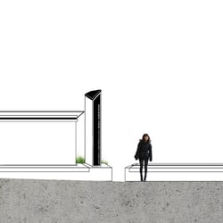 Das Beton Element kann an Steigungen der Strasse angepasst werden.