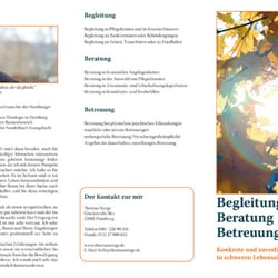 Informationsflyer für Thomas Strege