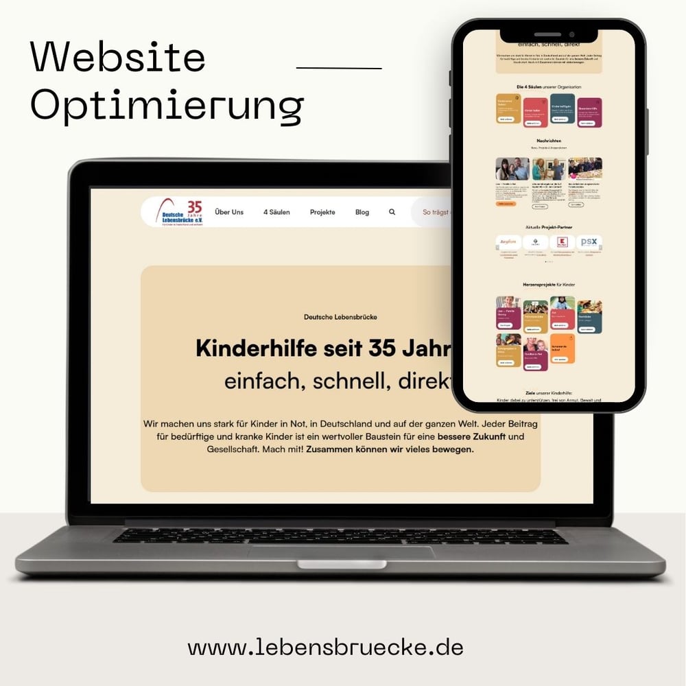 Website-Redaktion für Kinderhilfe Deutsche Lebensbrücke
