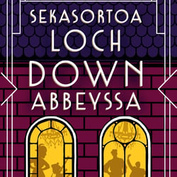 Verwirrung in Loch-Down Abbey. Illustration und Design für einen humorvollen Thriller. Bazar Verlag, Finnland.