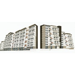 Farbgestaltung Hochhaus