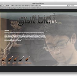a site design for my son as a guitarist