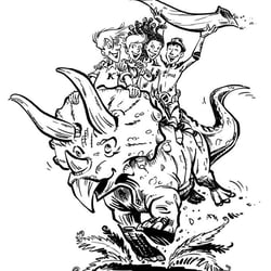 Ritt auf dem Triceratops Vier durch die Zeit