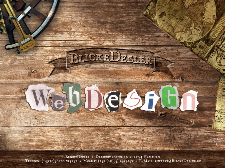 BlickeDeeler • Webdesign Footer