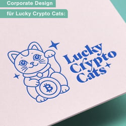 Corporate Design für Lucky Crypto Cats – illustratives Brand Design