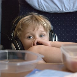 Blond Child in a Train