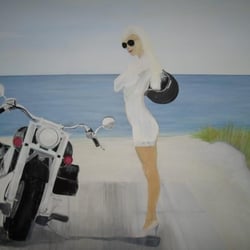 Ralf Dunkel Deutschland _ Frau am Strand