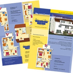 Werbeflyer für Bauträgerfirma