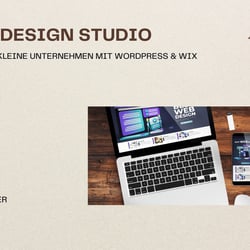 Beige Simple Art and Design Online Portfolio