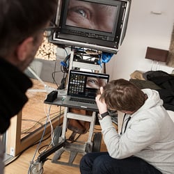 am Set mit Satisfiction für Josko, making the Making-of