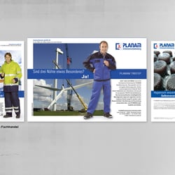 Anzeigenserie für Planam Arbeitsschutzbekleidung, Herzebrock-Clarholz
