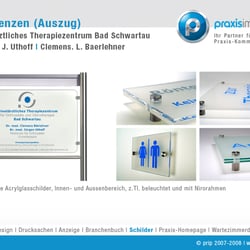 Schilder und Informationsleitsysteme für Orthopädiepraxis