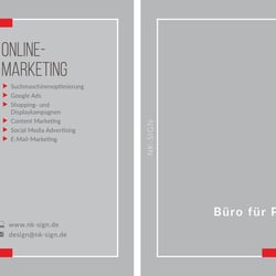 Flyer Arbeitsbeispiele