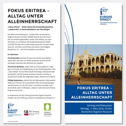 Flyer „Fokus Eritrea“