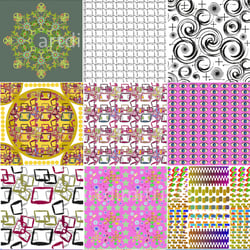 Muster Design, Pattern, Vektor Grafik