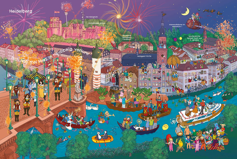 Der Heidelberger Sommer aus »Die Kurpfalz wimmelt« ISBN 978−3-8425−2177−3