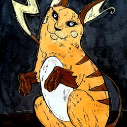 Raichu, Pokemon Theme, A5, Layout Marker