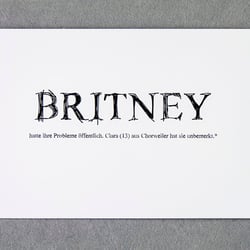 Postkarte Britney