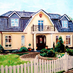 Häuschen (Öl) 400×600mm