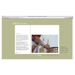 Geflecht und Raum – Corporate Design/Webdesign