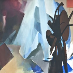 o.T. (Acryl auf Leinwand, 200 × 400 cm)