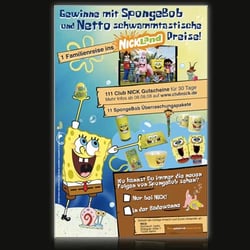 MTV Networks -- Print-Kampagne für ein Gewinnspiel mit SpongeBob