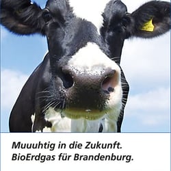 Anzeige für die erste BioErdgas-Anlage Brandenburgs
