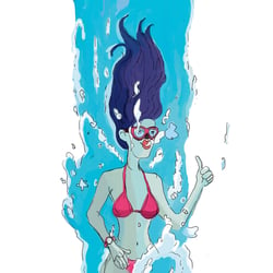 underwater