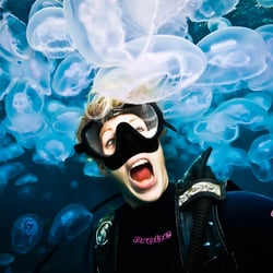 Underwater Wide Angle Portrait Photography