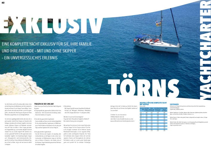 Exklusivtörns & Yachtcharter