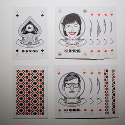 Kerning badges