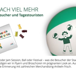 Der Slogan für Besucher und Tagestouristen