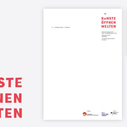 Künste Öffnen Welten Corporate Design