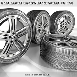 made in Blender – Continental Winter Tire
