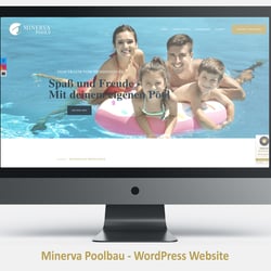 Website eines Poolbauers