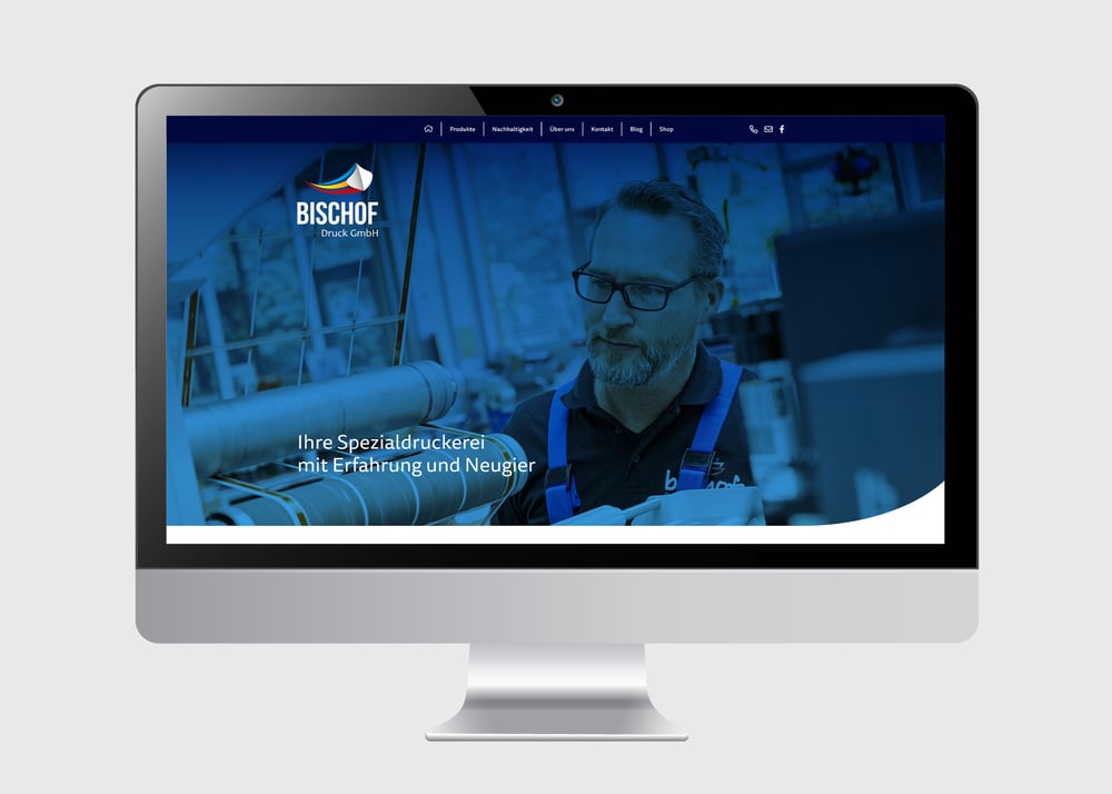 Website Relaunch Bischof Druck // Startseite