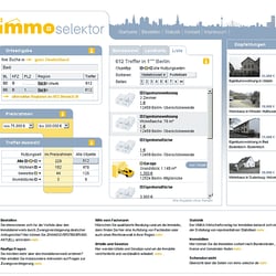Erster Schritt Immobiliensuche (Screenshot)