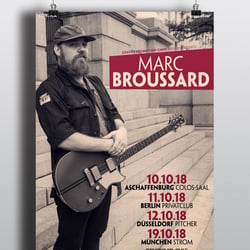 Plakatdesign „Marc Broussard“