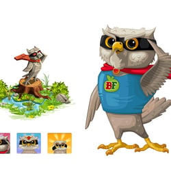 print portfolio 0005 superhero owl