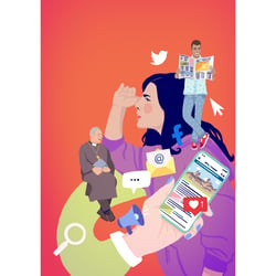 Die Tagespost / Johann Wilhelm Naumann Verlag GmbH Keyvisual für Werbekampagne der neuen App