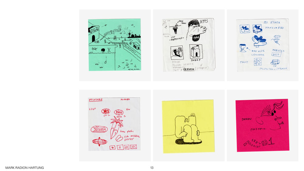 Illustrationsreihe, „Post-its for Life“, 2018–laufend