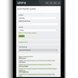 Unify Partner Locator Mobile Version