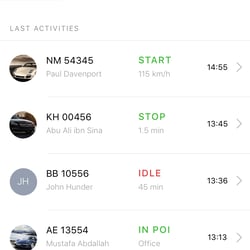 Geo tracking app