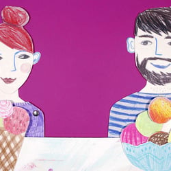 Illustrationen und Legetrickanimation für Eissalon Tanne B