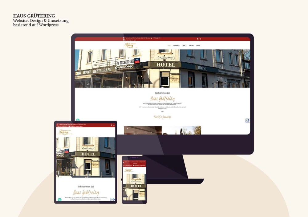 Wedesign „Hotel & Restaurant Grütering“